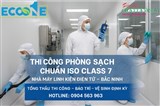Eco OneViệt Nam vệ sinh phòng sạch thần tốc trong 96h – Dự án điện tử Bắc Ninh đạt ISO Class 7